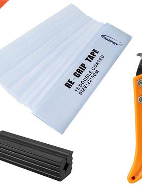 Golf Club Regripping Kit Double Coated Re-Grip Tape Hook Bla