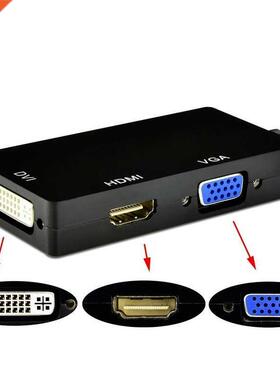 In 1 DisplayPort DP To HDMI-compatible DVI VGA Adapter Cab
