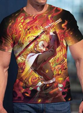 3D T-Shirt Demon Slayer Column Tshirts Men Women Children Sh