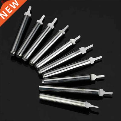 10pcs 1.0x3mm 3.175mm Shank Tungsten Steel Milling Cutter En