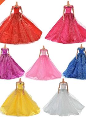 1PCS Handmade Wedding Princess Dress Elegant Clothing Gown F