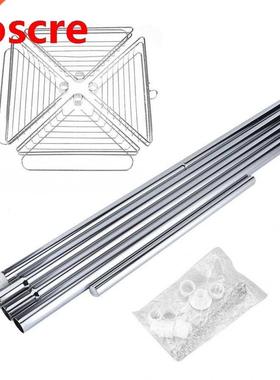 Bathroom Shower Corner Metal Tension Pole Adjustable 4 Baske