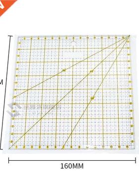 16*16cm Quilting Ruler Grid Lines Ruler Cutting Mat Craft C