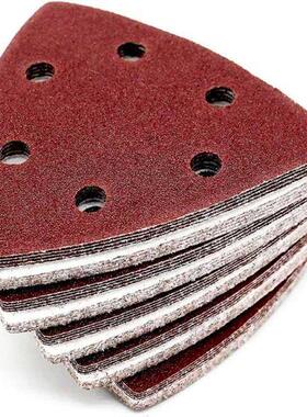 150 Pieces Triangular Sandpaper 6 Holes 93 X 93 X 93 Mm 40/6