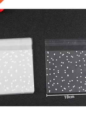 100PCs Transparent Dot Bags Small Ziplock Food Packaging Bag
