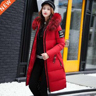 Women's Down Parkas Winter Jacket Coat Big Fur Collar Thick