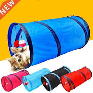 Holes Collapsibl Toy Balls Tubes Play Pet Funny Tunnel Cat
