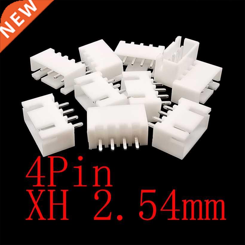 100Pcs/lot White XH2.54 4 Pin Housing Terminals JST XH 2.54m