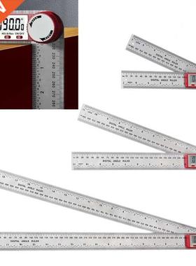 0-200/300/500mm Angle Finder Ruler Metric Inch Scale Protrac