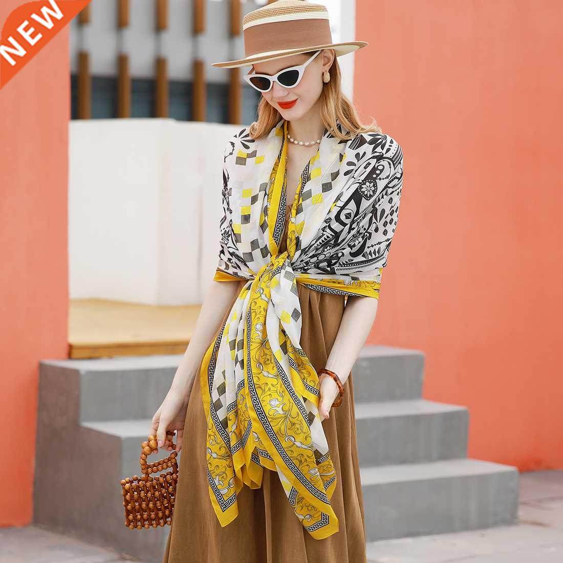 Womens Long Floral Print Scarf Wraps Shawl Soft Scarves New