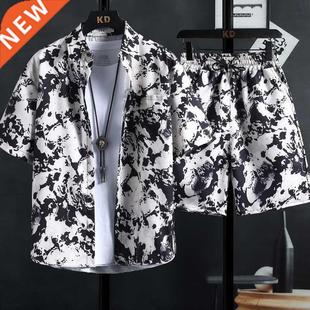 high fash New printed shirt 3XL men quality sets