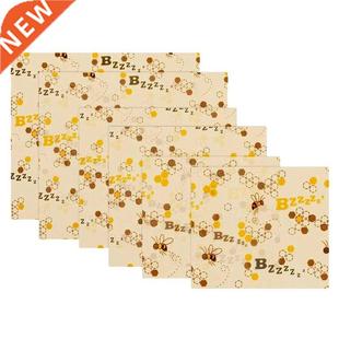 Beeswax Wraps Set of 6, Reusable Food Bee Wax Wraps, Sustain