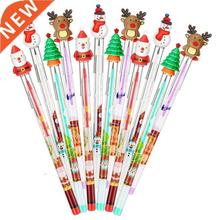 Christmas Pencils Multi Point Stackable Push Pencil With San
