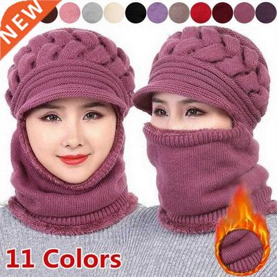 Coral Fleece Winter Hat Beanies Women's Hat Scarf Warm Breat