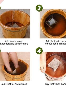 Lympatic Drainage Ginger Foot Soak 10pcs Bags Foot Bath Bag