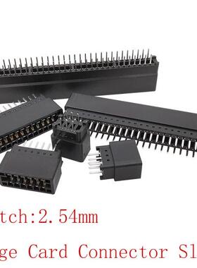 5Pcs Edge Card Connector Slot 2.54mm Pitch 6P 8P 10P 12P 14P
