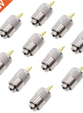 10PCS RF Connector UHF Male Connector RG8 RG58 Cable Lug Ant