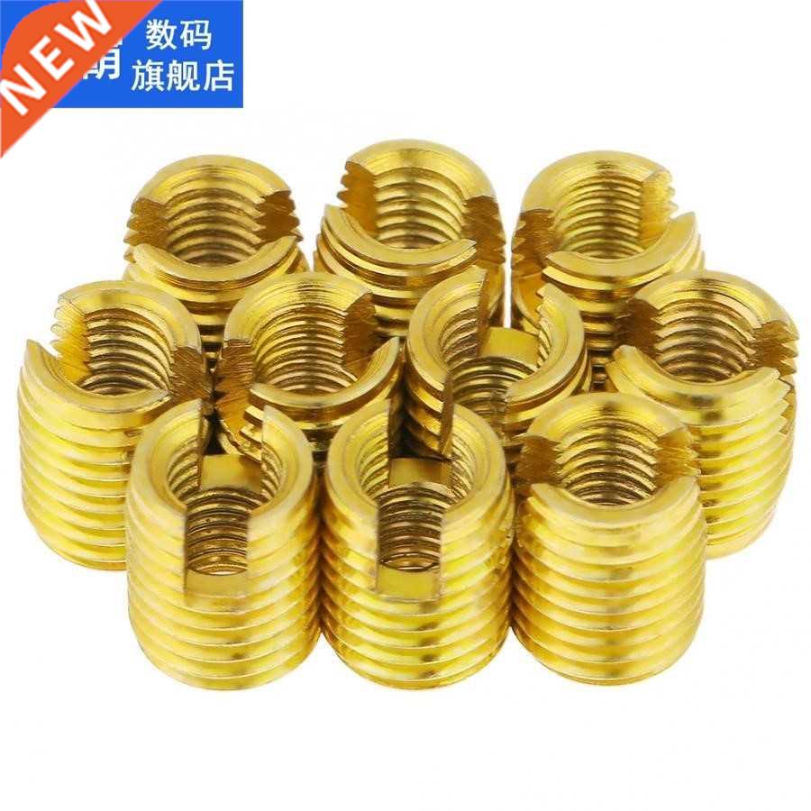 10Pcs M8xM5x10mm Self Tapping Threaded Insert 02 Slotted Ty
