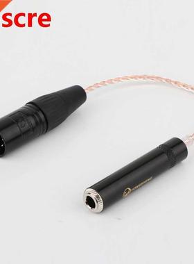Preffair 10CM 8 cores Single Crystal Copper 4-Pin XLR Male B