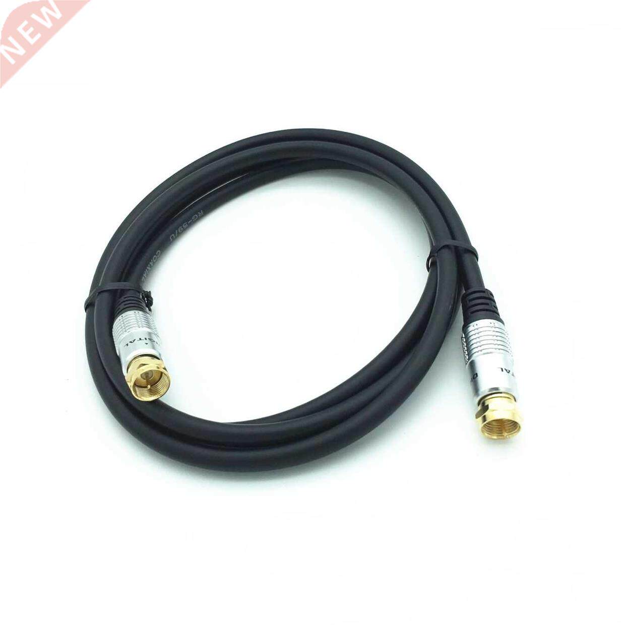 Coaxial Patch Cable with F-Male Connector for Satellite TV,