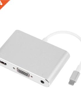 1080P L Port for Apple Iphone7 7Plus 8 8Plus to HDMI VGA wit