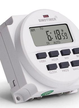 SINOTIMER TM618SH-1 1 Second Weekly Programmable Digital Tim