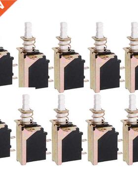 10 Pcs Latching SPST Push Button Power 2Pin Switch SW- Swit