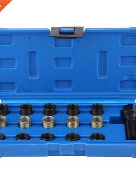 16Pcs 14mm x 1.25 Spark Plug Thread Repair Tool Kit M16 Tap