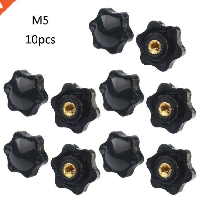 10 Pcs M5/M6/M8/M10 Female Thread Clamping Hand Hex Shaped K