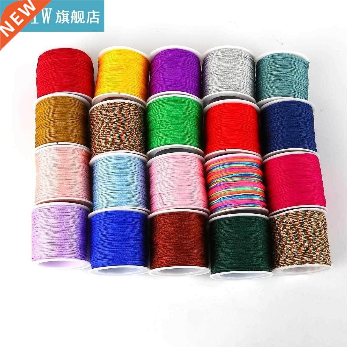 1 Roll 17 Color 45M x 0.8mm Nylon Cord Thread Chinese Knot M