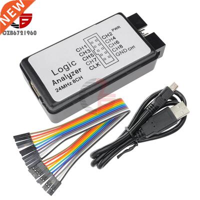 USB Logic Analyzer SCM 24MHz 8 Channel 24M/seconds Logical A