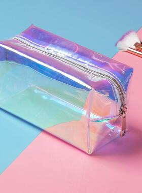 Miyahouse Laser Cosmetic Bag Women Makeup Case PVC Transpare