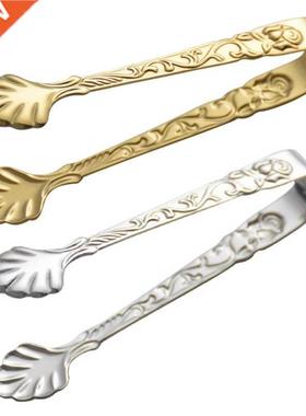 Stainless Steel Ice Cube Clip Sugar Tongs Food BBQ Clips Ice