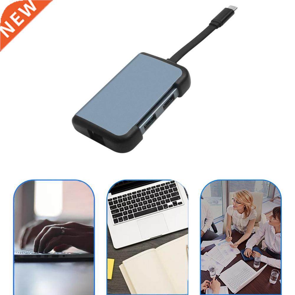 USB C HUB 1000Mbps 3 Ports USB 3.0 Type C HUB USB to Rj45 Gi