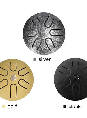 3 inch 6-Tone Steel Tongue Drum Hand Pan Drums with Drumstic