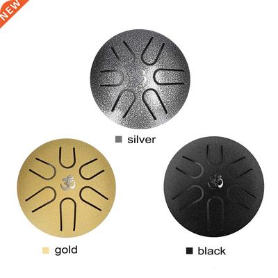3 inch 6-Tone Steel Tongue Drum Hand Pan Drums with Drumstic