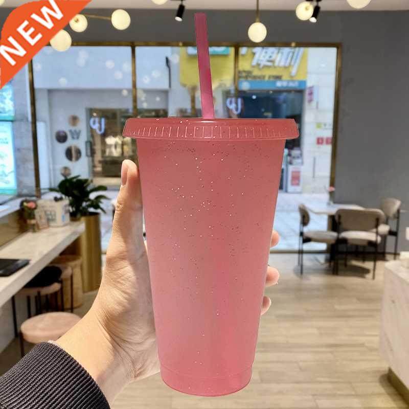 Creative Straw Cup Sequined Glitter Cup Colorful Coffee Juic