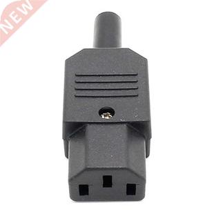 Female Con 250V Power Rewirable Plug C13 IEC Black 10A 10Pcs