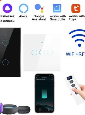 Smart Touch Switch Wifi Wall Interruptor Alexa For Lighting
