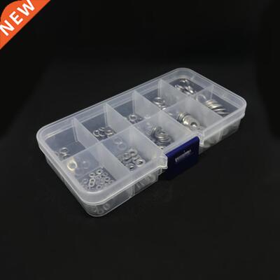 00pcs 04 Stainless Steel Spring Washers Flat Washers Assor