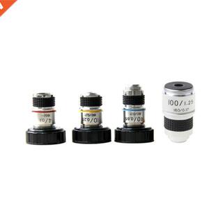 Lab Consumables 4X 10X 40X 100X Mcroscope Objectve Lens Ac