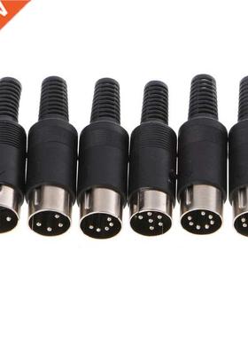 Male DIN Plug Socket Connector 3/4/5/6/7/8 PIN Chassis Cable