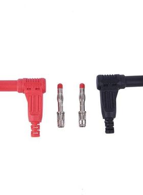 2pcs/pair 4mm Male Right Angle Insulation Wire Solder Type D