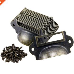 Card Cabinet Handles 20PCS Holder Name Label Antiq File