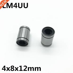 guide diameter bearing 2pcs linear ball 4x8x12mm inner LM4UU