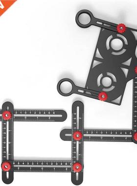 6/12 Side Multi Angle Measurement Ruler Pro 5-Holes Position