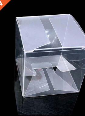 50Pcs 5*5*5cm PVC Transparent Square Gift Boxes Wedding Favo