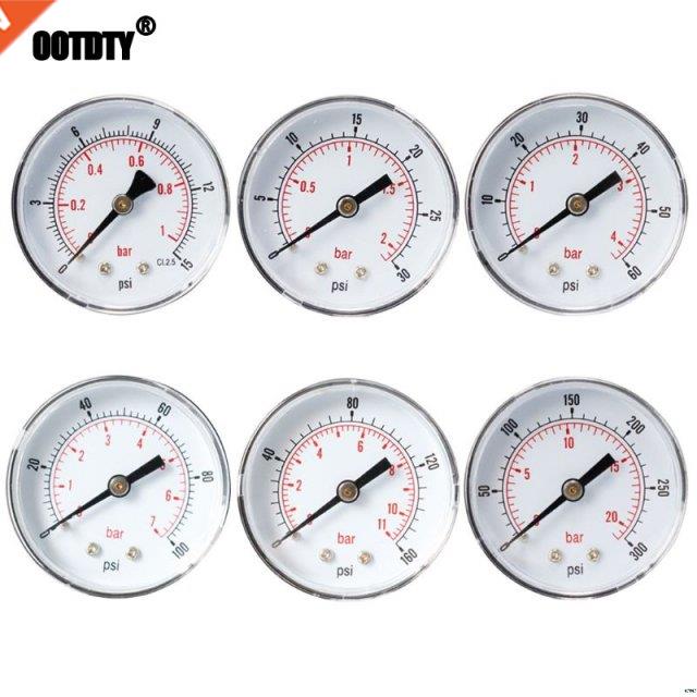 Axial Pressure Gauge 52mm Hydraulic Pressure Measurement Dia