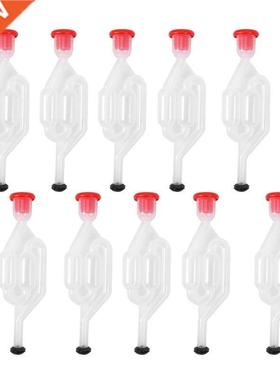 10Pcs Wine Beer Fermentation Check Valve Water Seal Airlock