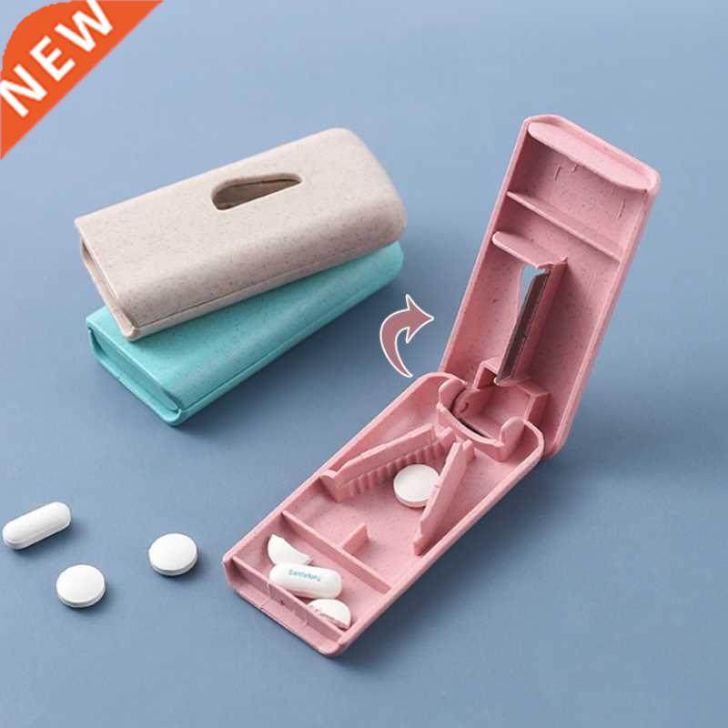 1pc Mini Useful Portable Medicine Pill Holder Tablet Cutter
